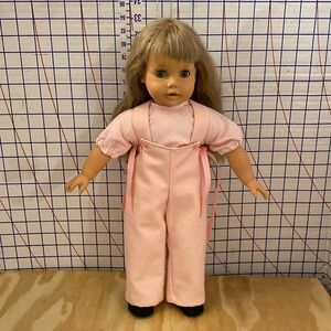 ENGEL KINDER Doll 18”  Blonde Hair And Blue